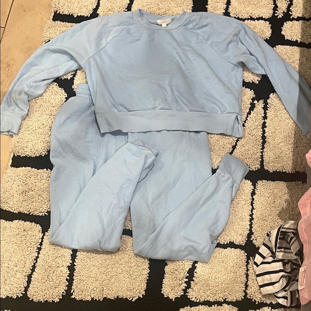 Colsie Light Blue Sweatshirt and joggers set